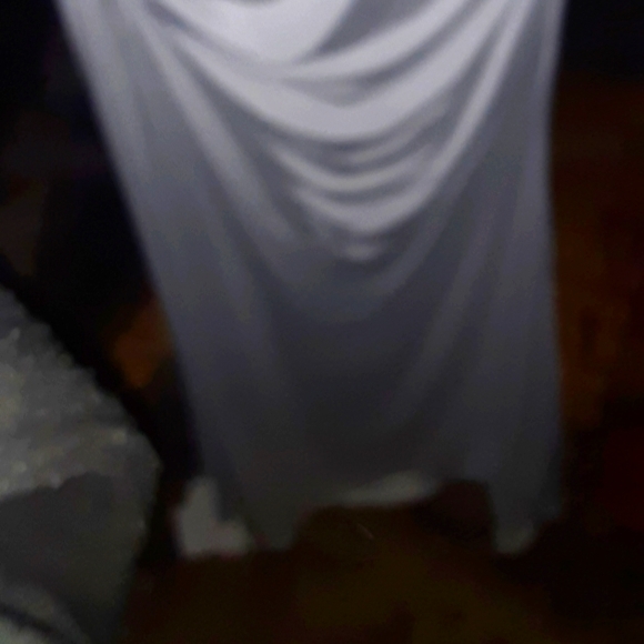 White Jersey gown SIZE 10 - Picture 8 of 11